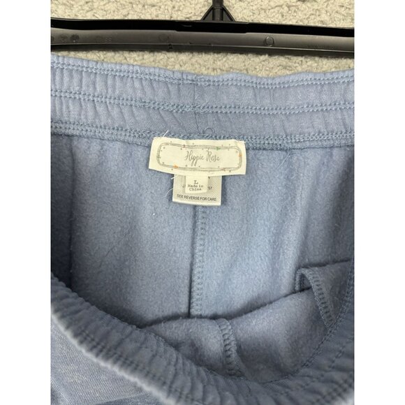 Hippie Rose Juniors' Relaxed Jogger Sweatpants Pockets Size Large Color Blue NWT - Picture 6 of 8